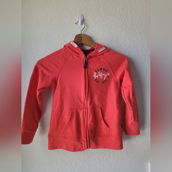 Tommy Hilfiger Girls zip Up Sweater - Picture 1 of 3